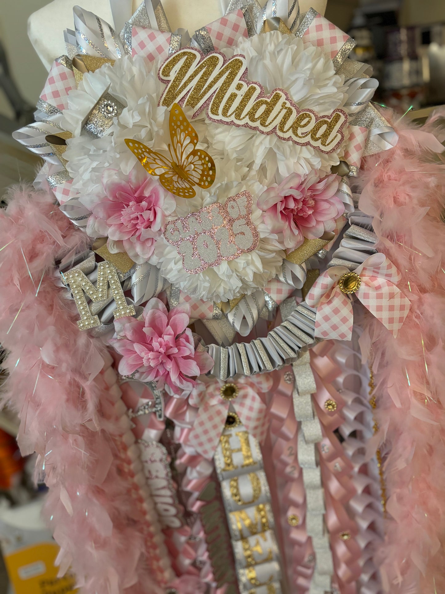 Mega Homecoming Mum - Heart Shaped