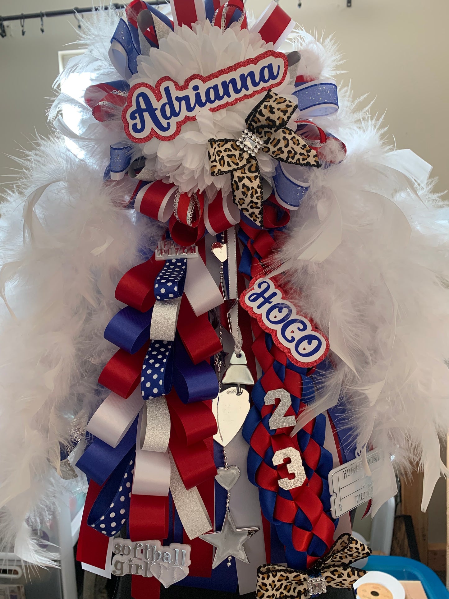 Medium Homecoming Mum and High School Garter 20-24"